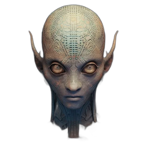 mask, face, creature, staff transparent PNG cut-out