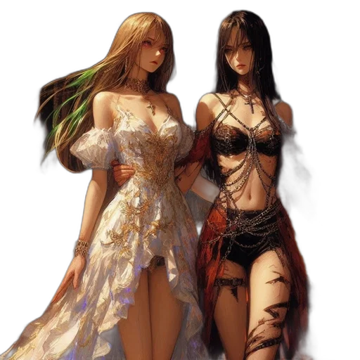 dress, fantasy art, concept art, pixel art transparent PNG cut-out