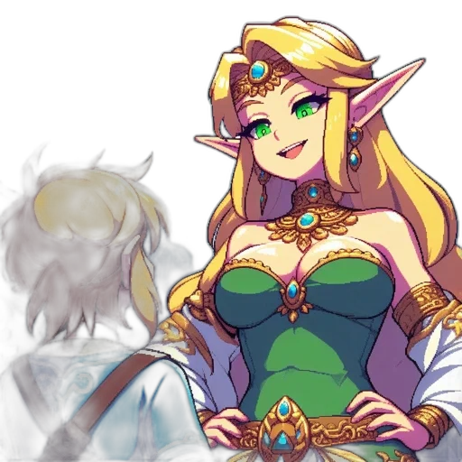 dress, crown, staff, sword transparent PNG cut-out