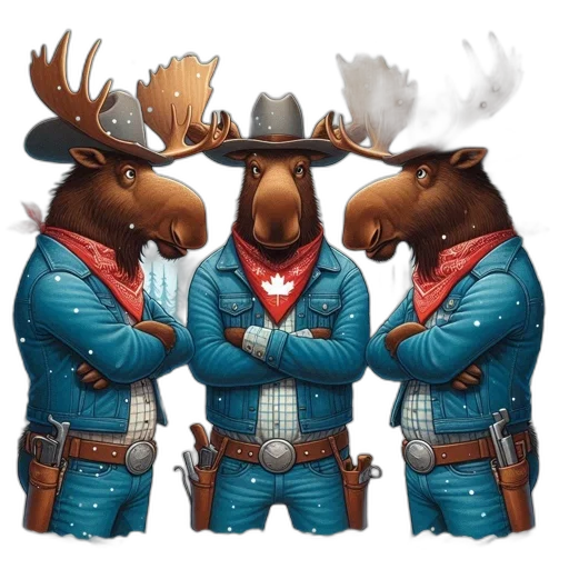 jacket, concept art, three, moose transparent PNG cut-out