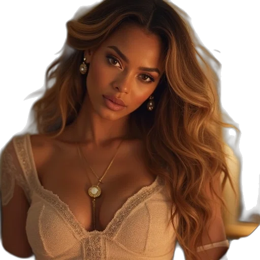 jewelry, dress, hair, photorealistic transparent PNG cut-out