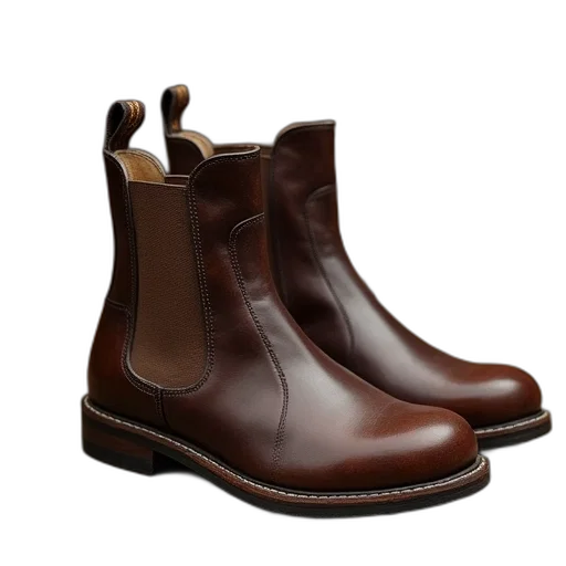 shoes, fryston, boot, brown transparent PNG cut-out