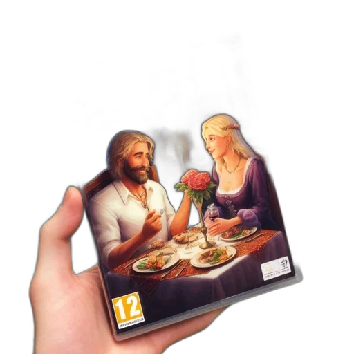 food, concept art, 3d render, pixel art transparent PNG cut-out