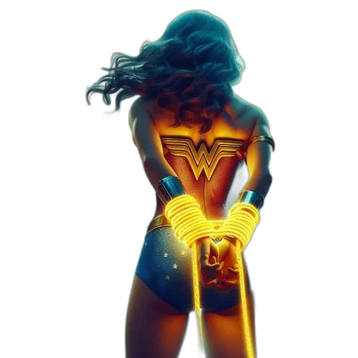comic book art, concept art, fantasy art, neon lights transparent PNG cut-out