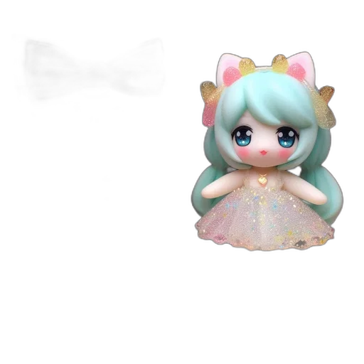 creature, 3d render, concept art, vaporwave transparent PNG cut-out