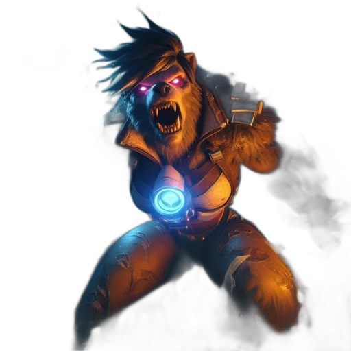 concept art, comic book art, fantasy art, 3d render transparent PNG cut-out