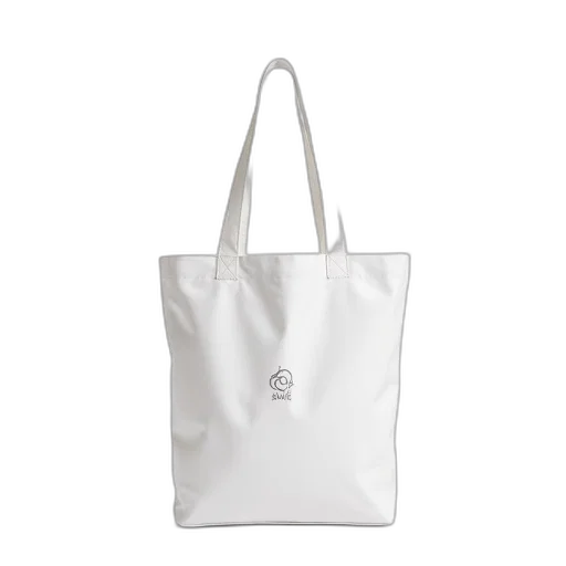 plain, white, tote, bag transparent PNG cut-out