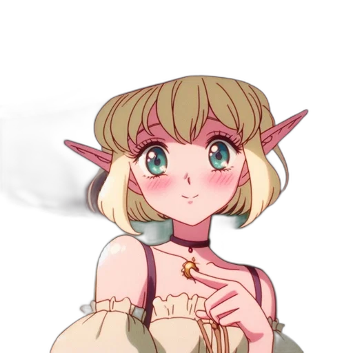 dress, staff, creature, fantasy art transparent PNG cut-out