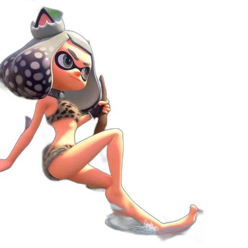 weapon, dress, staff, mask transparent PNG cut-out