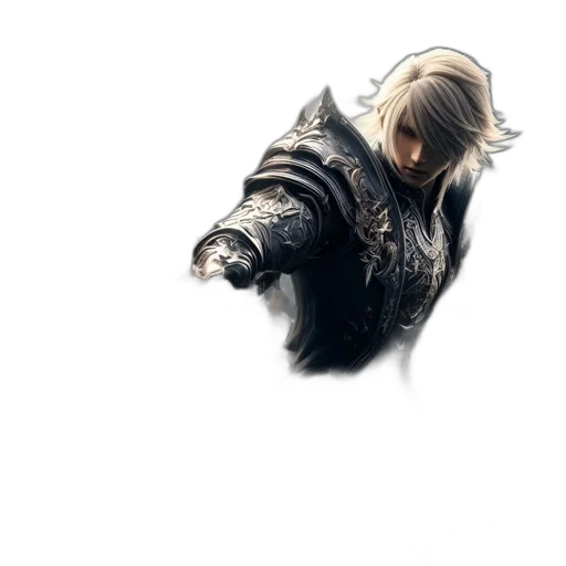 weapon, jacket, hair, sword transparent PNG cut-out