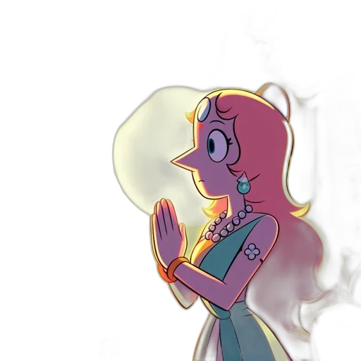 dress, crown, jewelry, staff transparent PNG cut-out