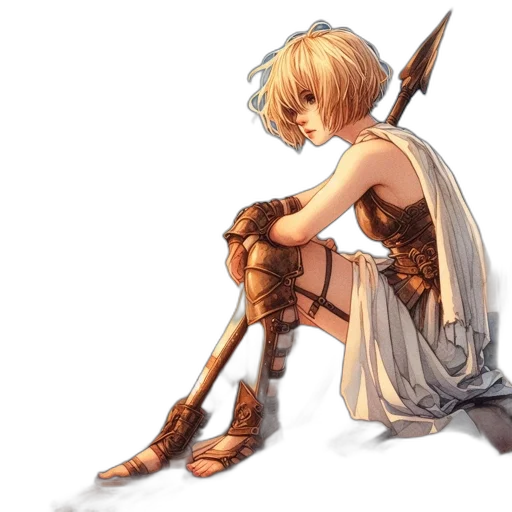 weapon, sword, dress, concept art transparent PNG cut-out