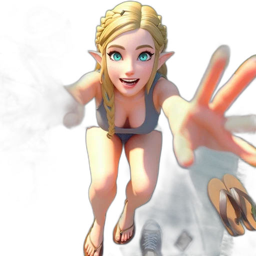 staff, dress, weapon, 3d render transparent PNG cut-out