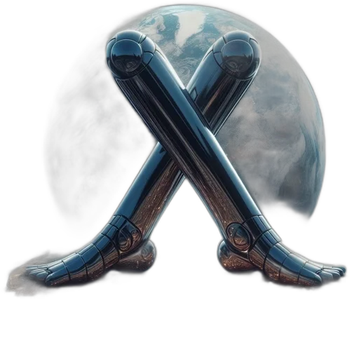 sword, robot, weapon, staff transparent PNG cut-out