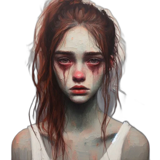 face, mask, creature, concept art transparent PNG cut-out