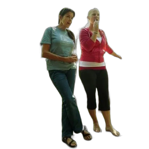 staff, 3d render, two, women transparent PNG cut-out