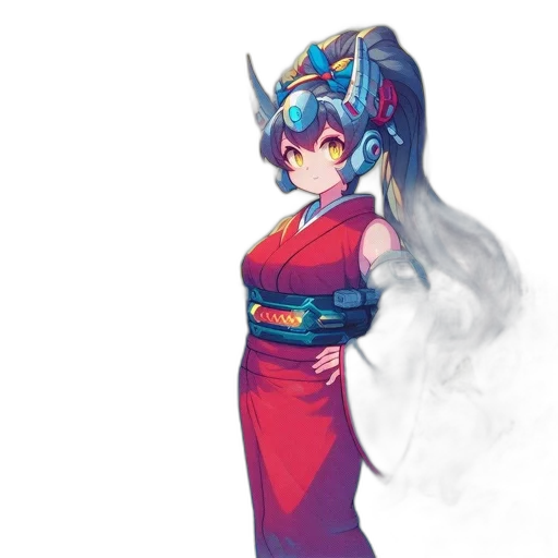 dress, staff, mask, dragon transparent PNG cut-out