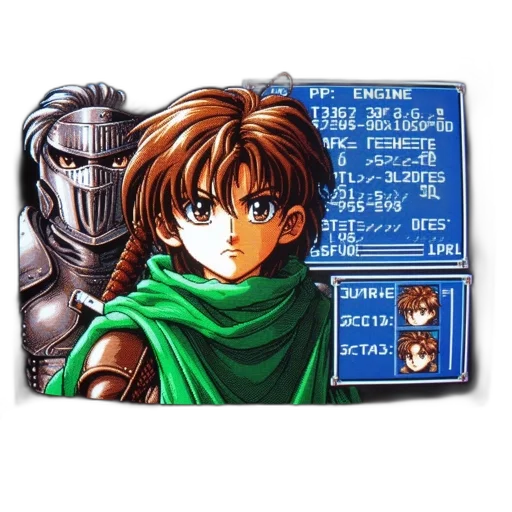 weapon, pixel art, anime, vaporwave transparent PNG cut-out