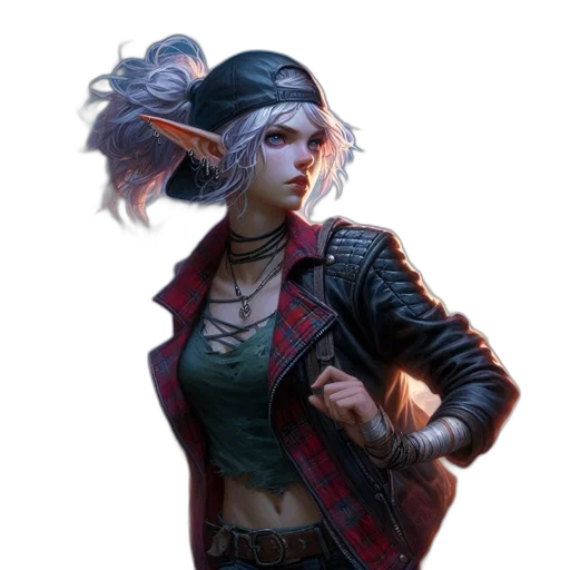 jacket, staff, face, concept art transparent PNG cut-out