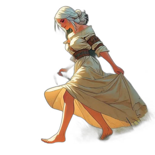 dress, staff, sword, weapon transparent PNG cut-out