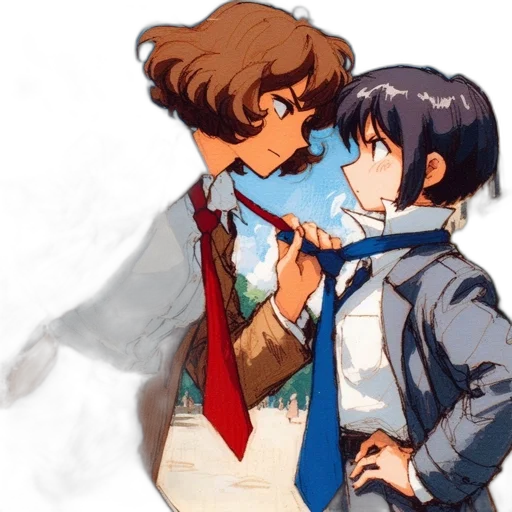 jacket, watercolor, anime, concept art transparent PNG cut-out