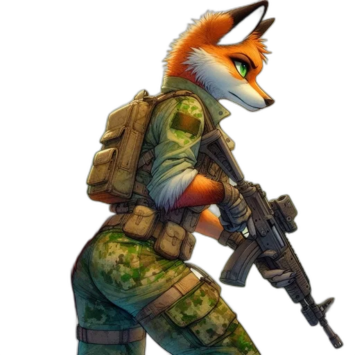 weapon, animal, staff, jacket transparent PNG cut-out