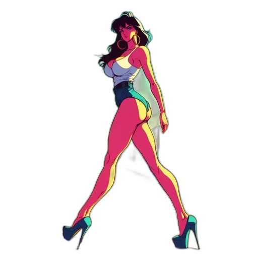dress, concept art, comic book art, pixel art transparent PNG cut-out
