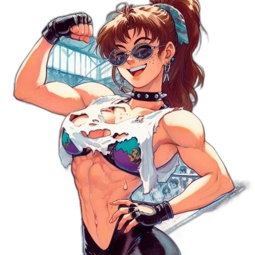 weapon, comic book art, cyberpunk, cartoon transparent PNG cut-out