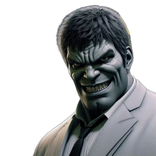 face, comic book art, concept art, photorealistic transparent PNG cut-out