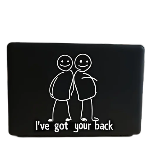 jacket, black, laptop, custom transparent PNG cut-out