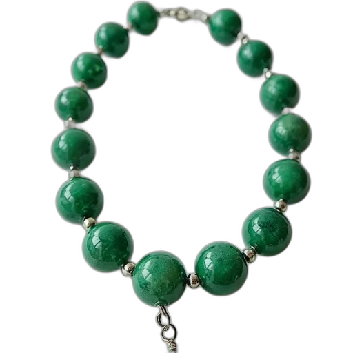 jewelry, green, necklace, sterling transparent PNG cut-out