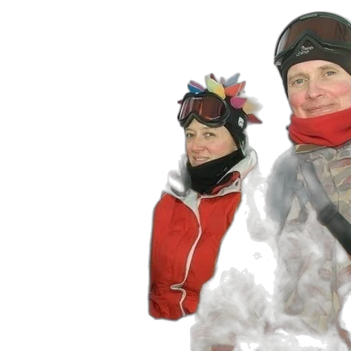 snow, three, people, ski transparent PNG cut-out