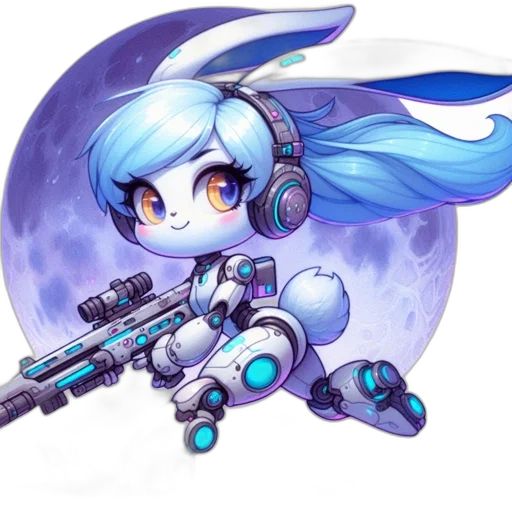 weapon, robot, staff, concept art transparent PNG cut-out