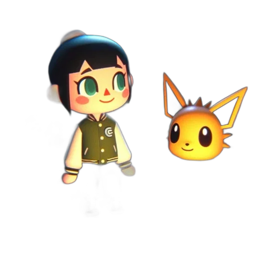 staff, mask, animal, 3d render transparent PNG cut-out