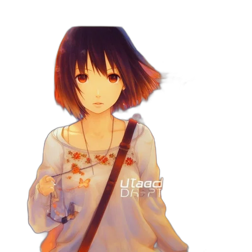 dress, flower, jacket, face transparent PNG cut-out
