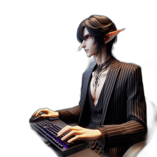 staff, fantasy art, cyberpunk, concept art transparent PNG cut-out