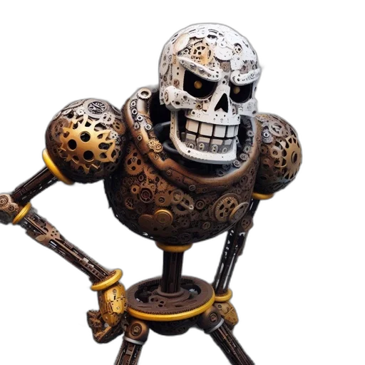 robot, weapon, mask, jewelry transparent PNG cut-out
