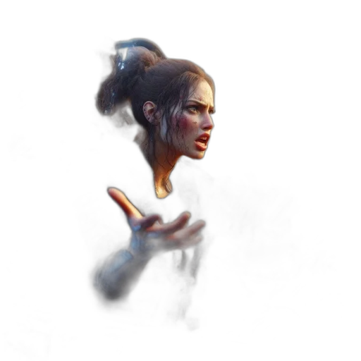 face, staff, mask, hair transparent PNG cut-out