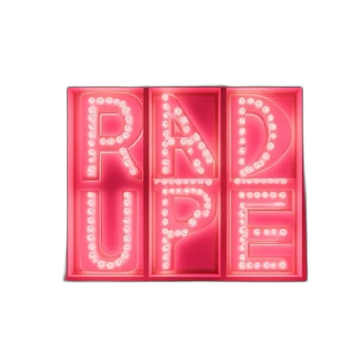 3d render, vaporwave, neon lights, neon transparent PNG cut-out