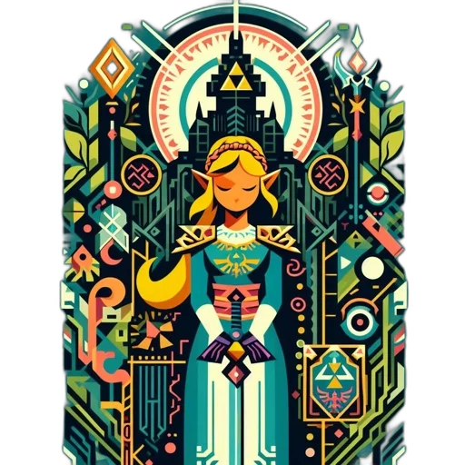 dress, crown, pixel art, fantasy art transparent PNG cut-out