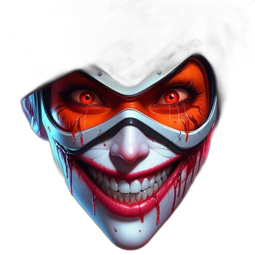 mask, face, concept art, comic book art transparent PNG cut-out