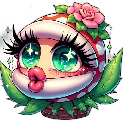 flower, concept art, pixel art, fantasy art transparent PNG cut-out