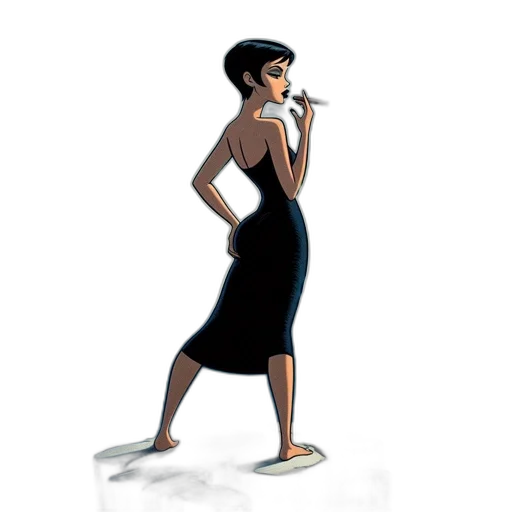 dress, staff, cartoon, concept art transparent PNG cut-out