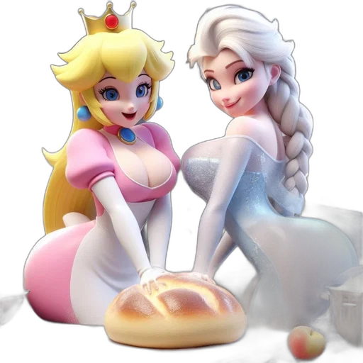 crown, food, 3d render, concept art transparent PNG cut-out