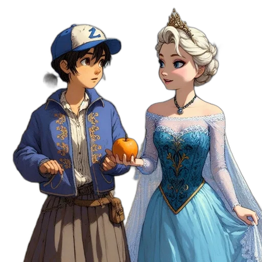 dress, crown, concept art, pixel art transparent PNG cut-out