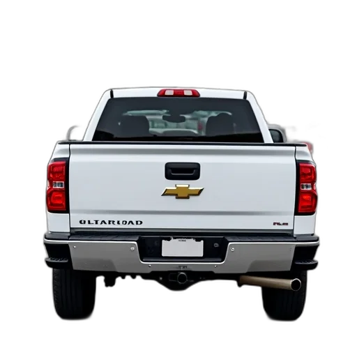 white, pickup, truck, parked transparent PNG cut-out