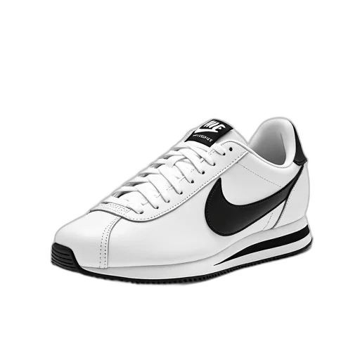 shoes, photorealistic, monochrome, white transparent PNG cut-out