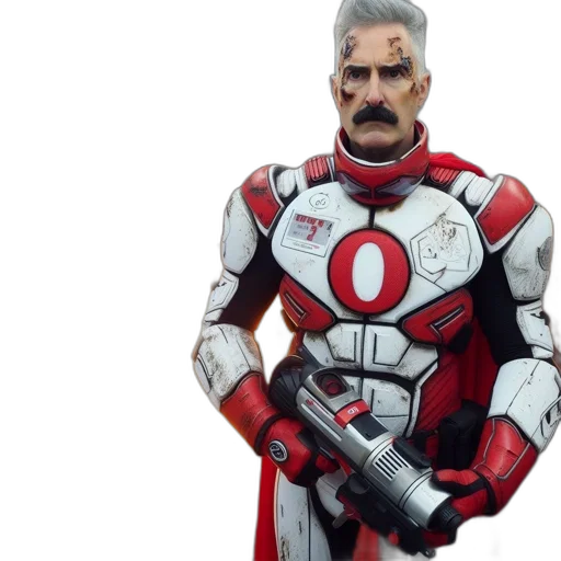 concept art, comic book art, 3d render, man transparent PNG cut-out
