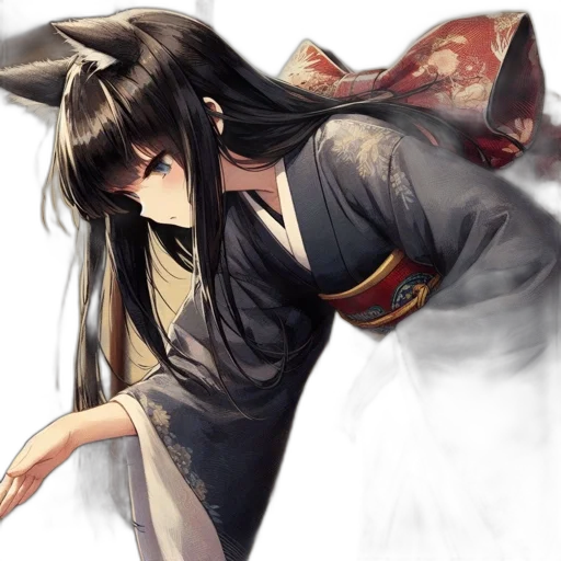 dragon, staff, mask, dress transparent PNG cut-out