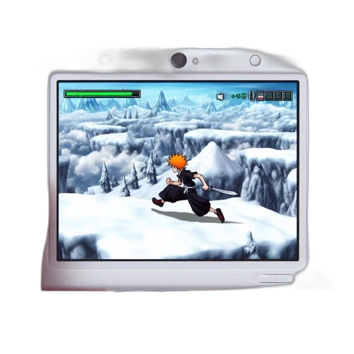 snow, portable, gaming, console transparent PNG cut-out